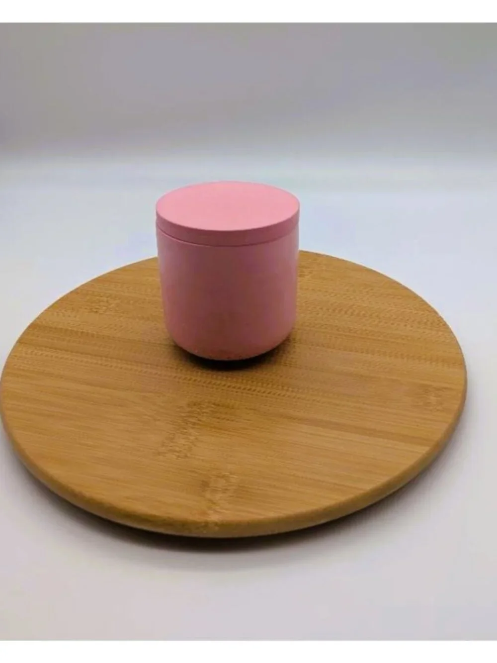 Handcrafted Eco Resin Pink Floral Lidded Trinket Jar with Roses